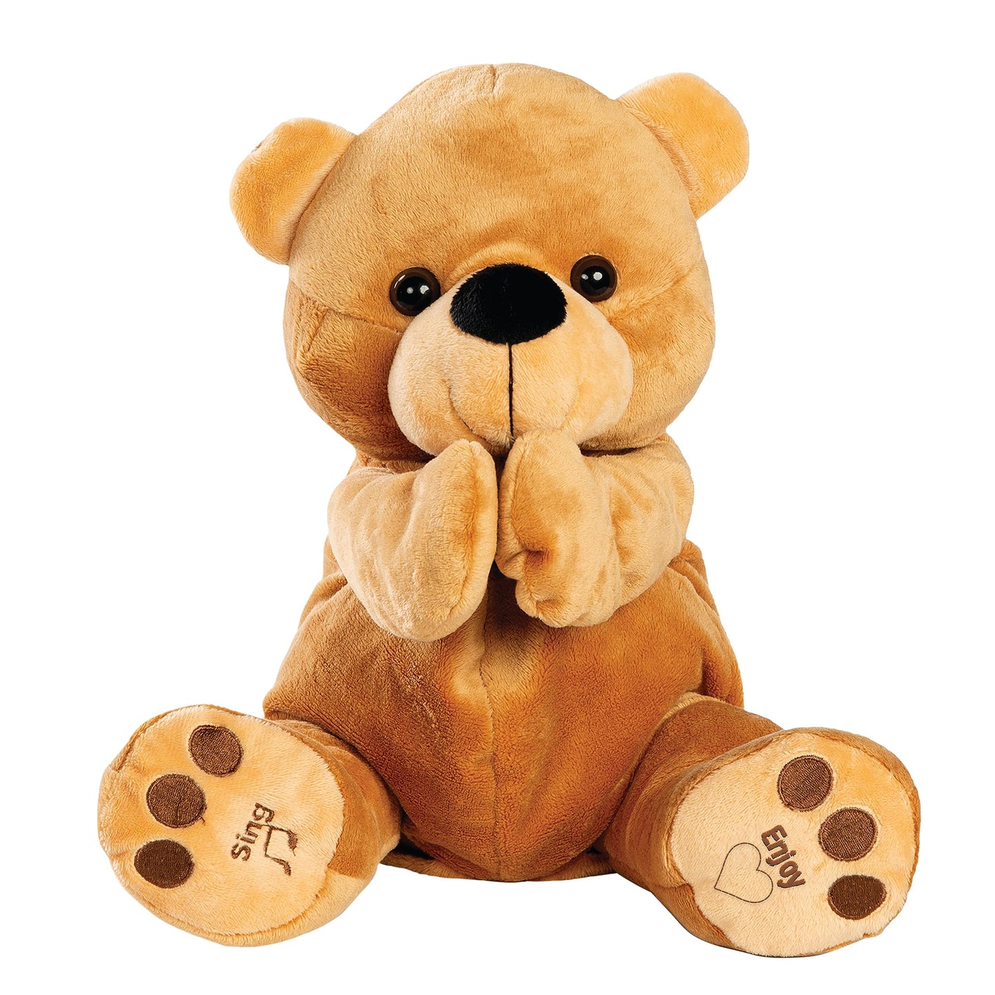 Bundaloo Plush Clapping Bear Animated Singing Play Along Stuffed Animal for Kids - Plays Games and Sings Songs