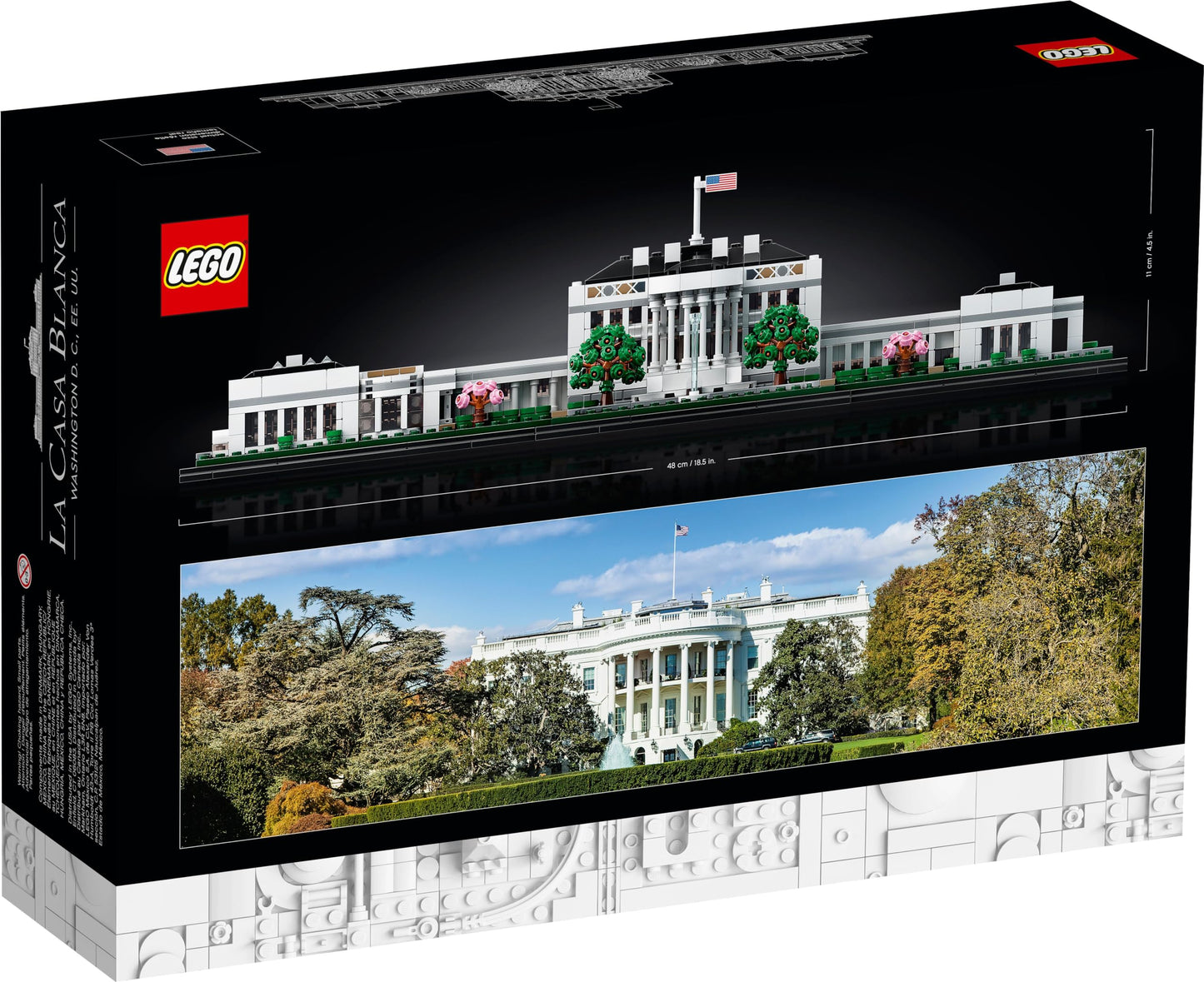 LEGO Architecture Collection: The White House 21054 - Model Building Kit, Creative Set for Adults and Teens, Energizing DIY Project, Iconic Presidential Office, Great Collectible Gift for Father's Day
