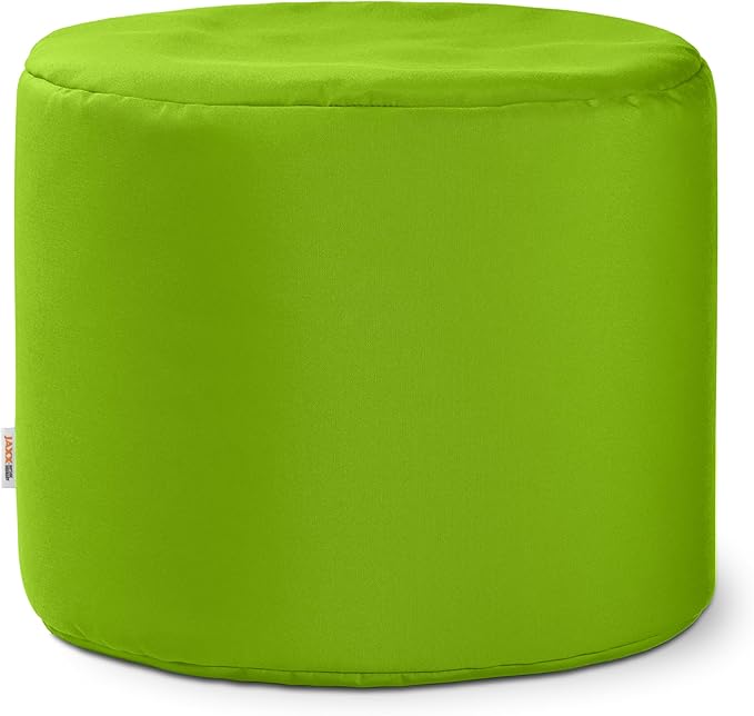 Jaxx Spring Indoor/Outdoor Bean Bag Pouf Ottoman, Lime