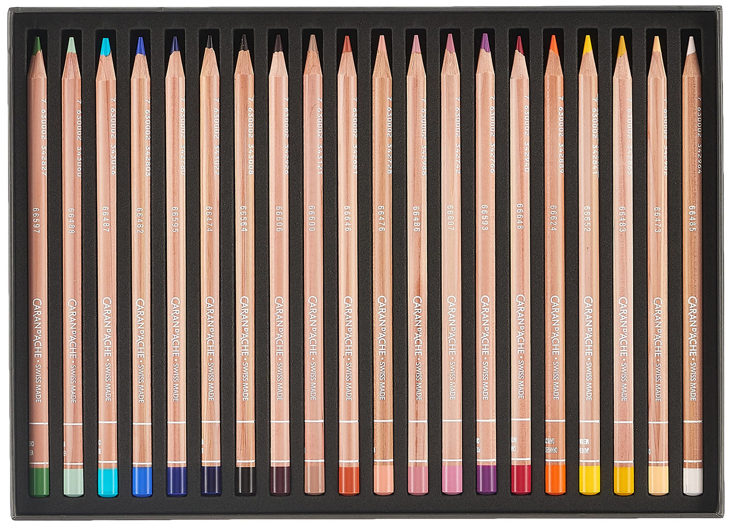 Caran d'Ache 6901 Colouring Pencils Luminance Portrait Assortment 20 Colours, Multi-Colour, 26 x 19 x 2 cm.