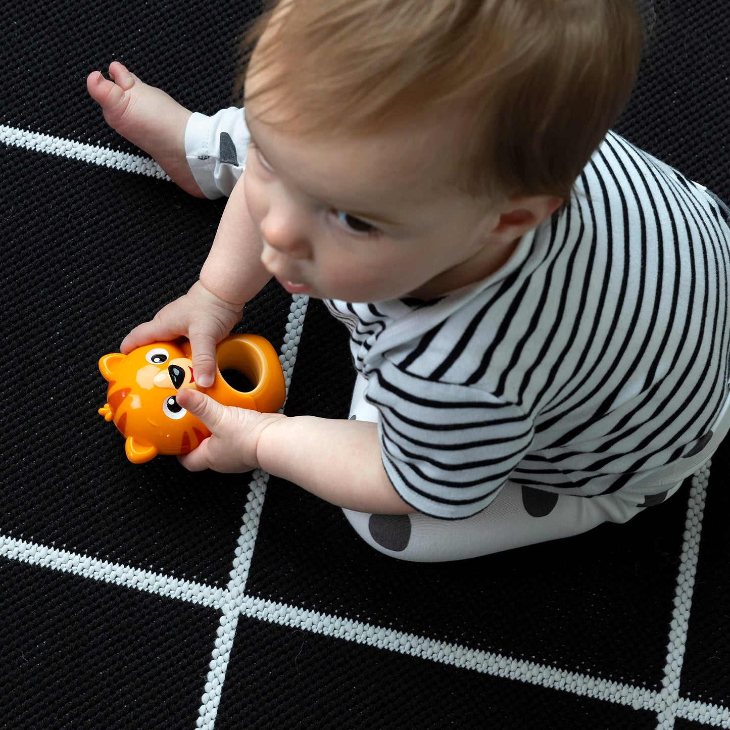 Baby Einstein Teethe & Wobble Tinker Tiger Teether Toy, BPA Free, for Cause and Effect Learning, Infants Ages 3 Months and Up
