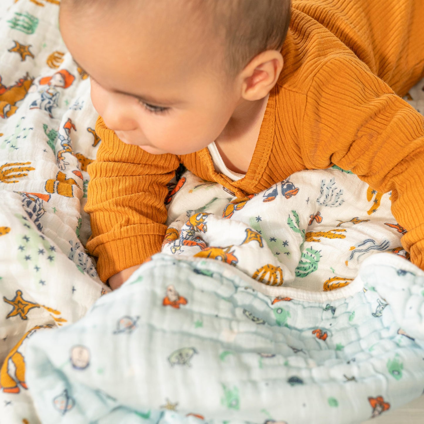 aden + anais™ Essentials Cotton Muslin Blanket Toy Story, Woody and Friends