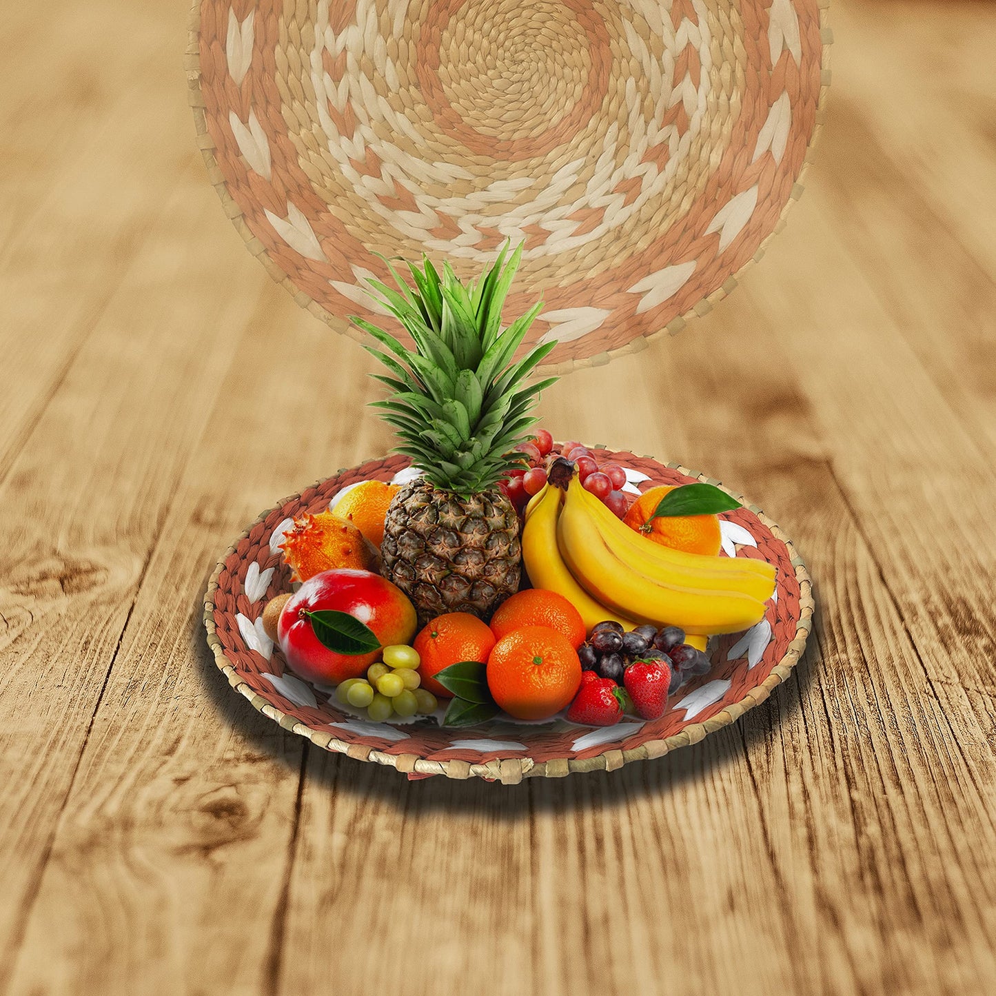 YGT EXIM Woven Wall Basket Decor -Woven Bowls Trays Hanging Baskets Indoor Bowls For Home Wall Art.Rustic Durable Structured Boho Decorations. Different Combined Solo Gift Products
