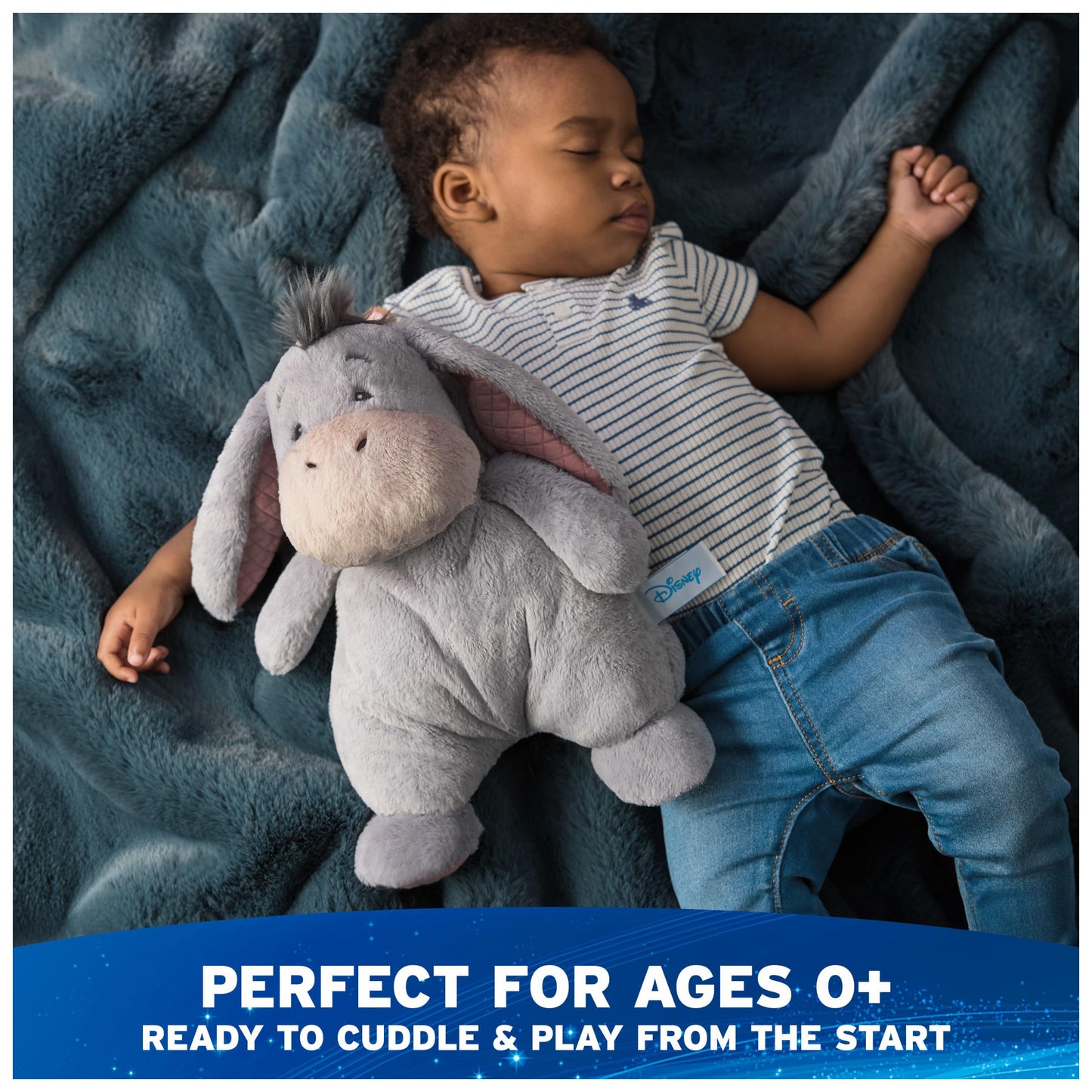 GUND Disney Official Eeyore Oh So Snuggly Plush, Winnie the Pooh, Eeyore Donkey Stuffed Animal for Ages 1 and Up, Grey, 12.5”