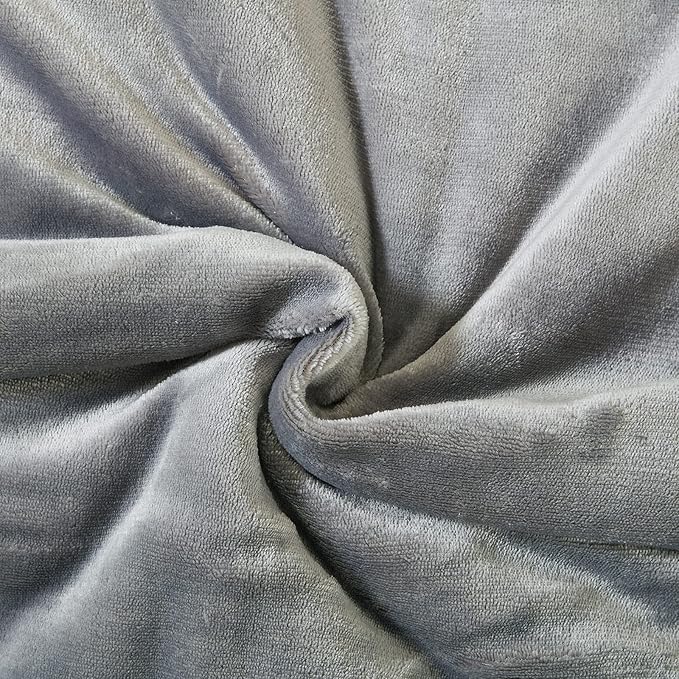 SOCHOW Sherpa Fleece Throw Blanket, Double-Sided Super Soft Luxurious Plush Blanket TwinSize 60 inchx80 inch, Grey