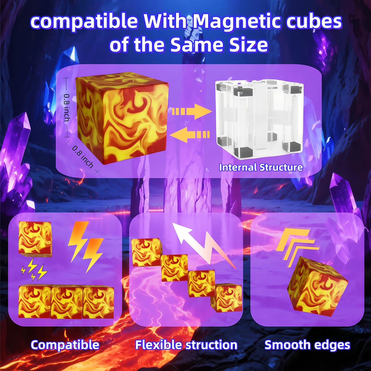 ATTEASAY Magnetic Blocks, 120 PCS Magnetic Building Blocks, STEM Constructions Magnet Blocks for Boys Girls Age 3 4 5 6 7 8 9 10, Sensory Stacking Toy Christmas Birthday Gifts for Kids