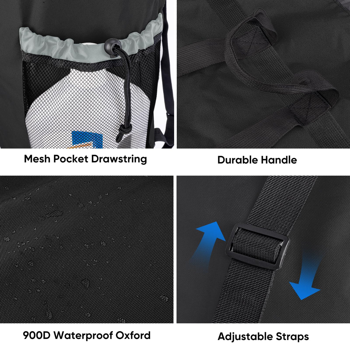 2PK 120L Laundry Bag Backpack (2 Count)