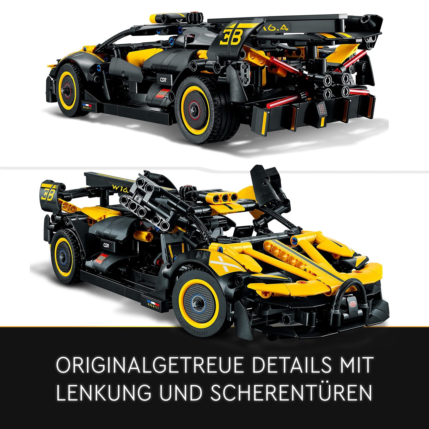 LEGO 42151 Technic Bugatti Car Toy Car Racing Model Car Collectible Iconic Vehicles from 9 Years Old