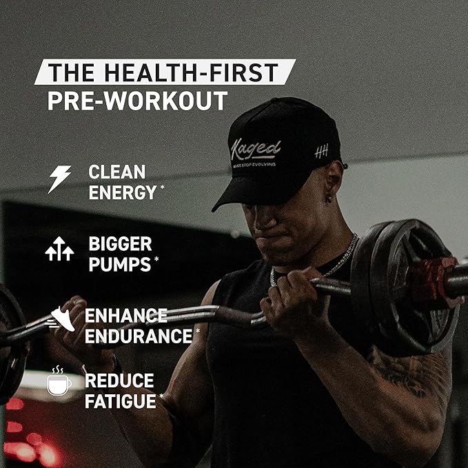 Kaged Original Pre Workout Powder Pink Lemonade Pre-Kaged Formulated with Creatine, Beta Alanine, Pure Caffeine 20 Servings