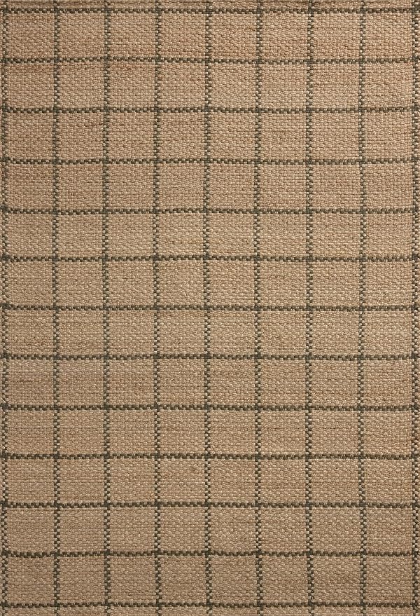 Loloi Chris Loves Julia Fletcher Collection FLE-01 Natural/Olive 5'-0" x 7'-6", .37" Pile Height, Area Rug