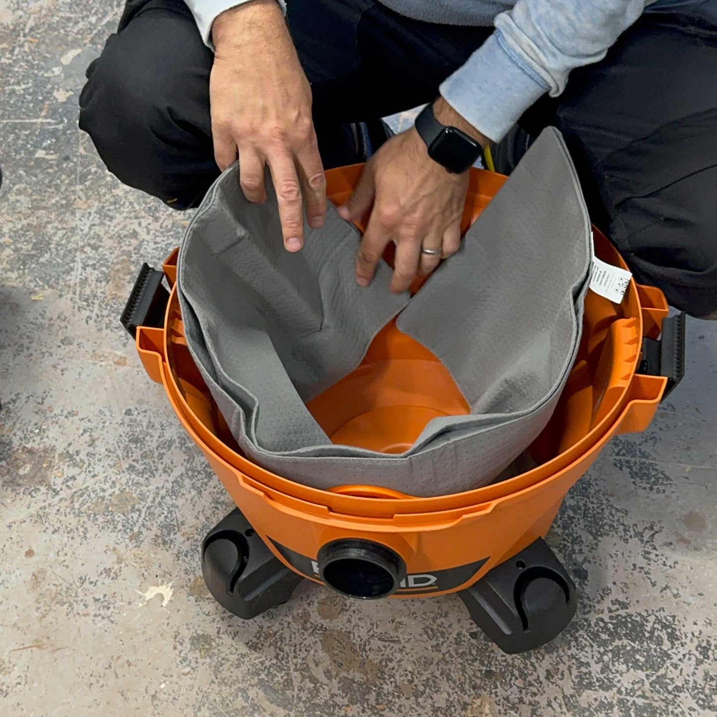 Macam Reusable Dust Bag Compatible with Ridgid and Craftsman Shop-vacs - 1 Pack Vacuum Bag, Filter Bag, 6-16 Gallons capacity (6-9 Gallons)