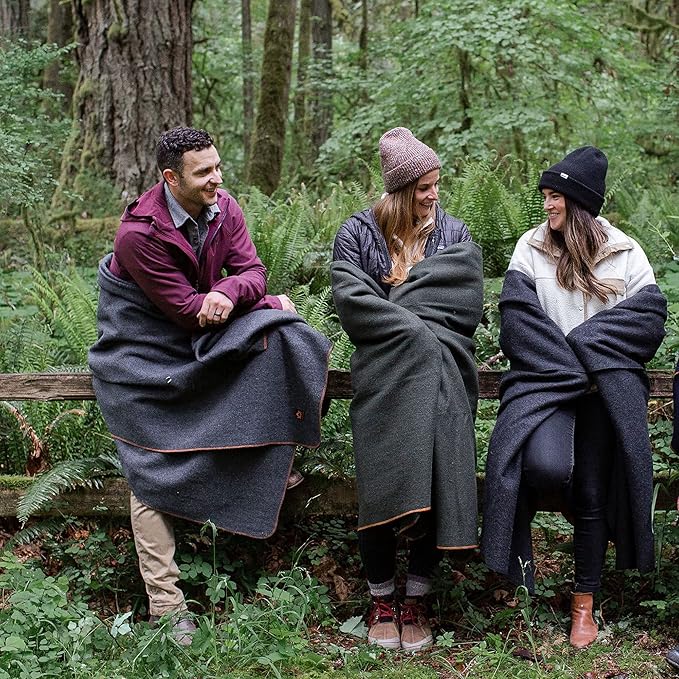Arcturus Military Wool Blanket - Warm, Thick, Washable - Great for Outdoors, Camping, Stadium Blanket, Picnics, Travel - Car & Bushcraft Survival Kits, Large 64in x 88in 4.5 lb