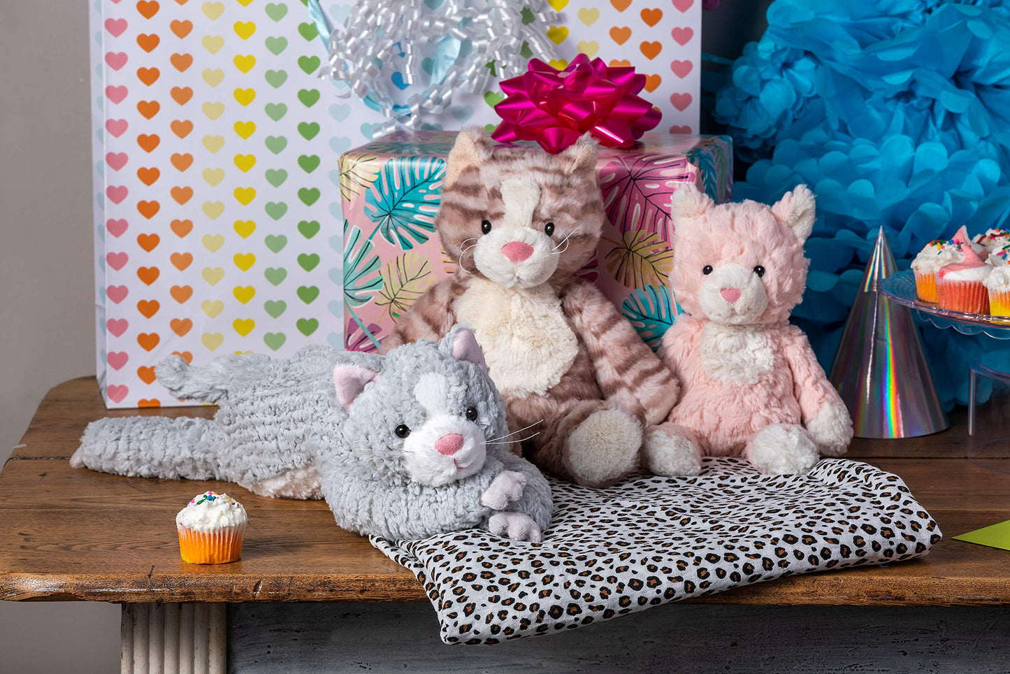 Mary Meyer Stuffed Animal Cozy Toes Soft Toy, 17-Inches, Cat