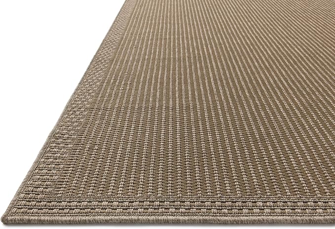 Loloi Chris Loves Julia Providence Collection PRC-02 Natural/Sand 2'-3" x 7'-7", .12" Pile Height, Indoor/Outdoor Runner Rug