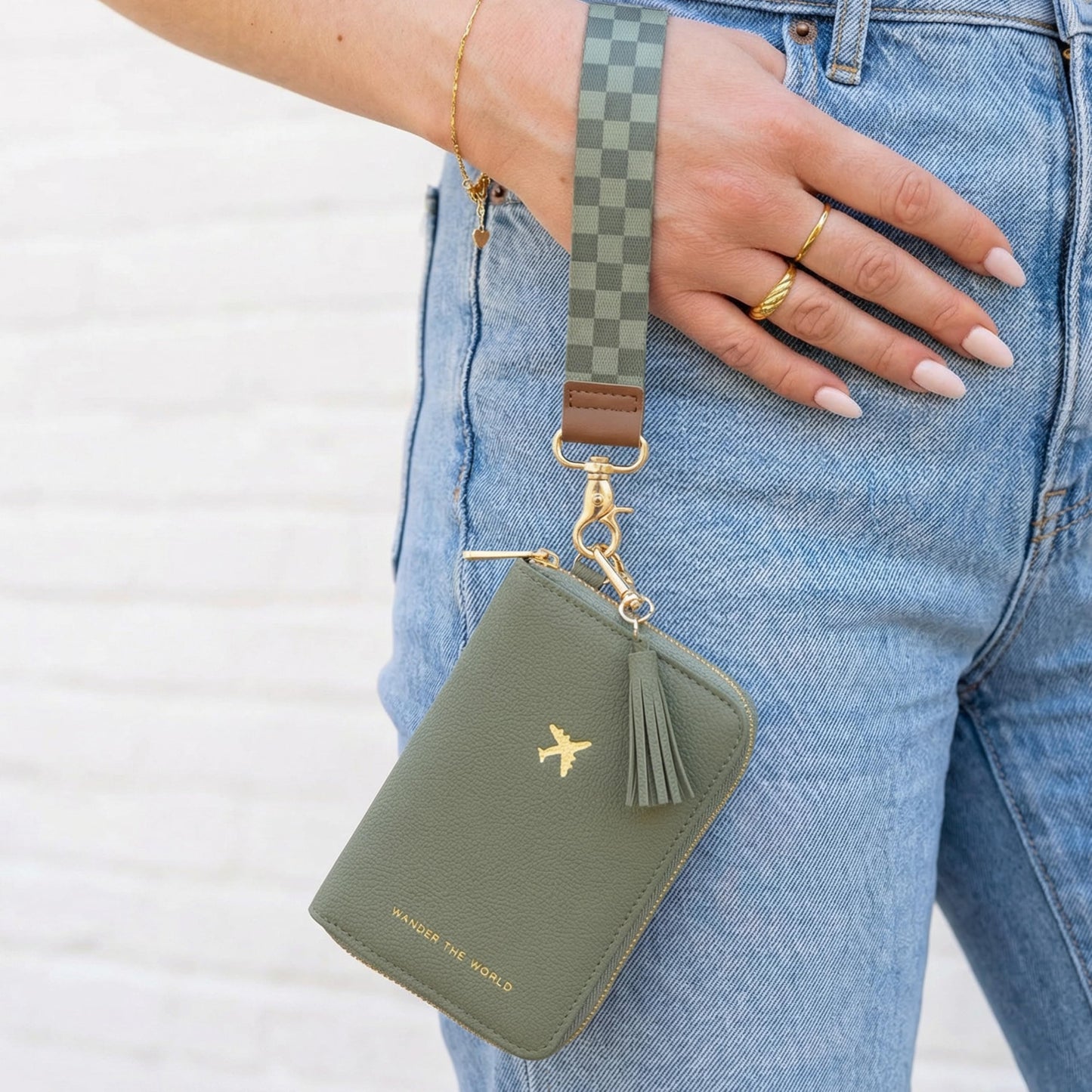 Beautiful Passport Holder for Travel with Wristlet Strap - All-in-One Wallet for Women with Card Slots and Tassel Keychain - Perfect RFID Blocking Case to Keep Your Travel Documents Organized & Safe