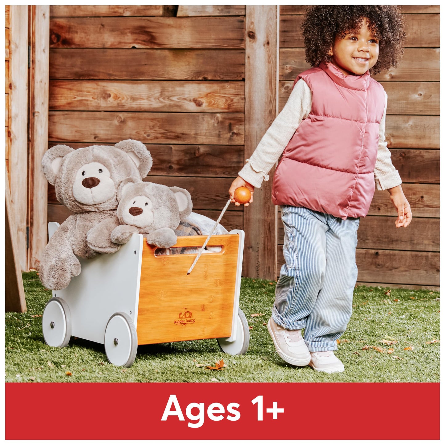 GUND Mukki Teddy Bear, Premium Stuffed Animal for Ages 1 and Up, Brown/Cream, 16”