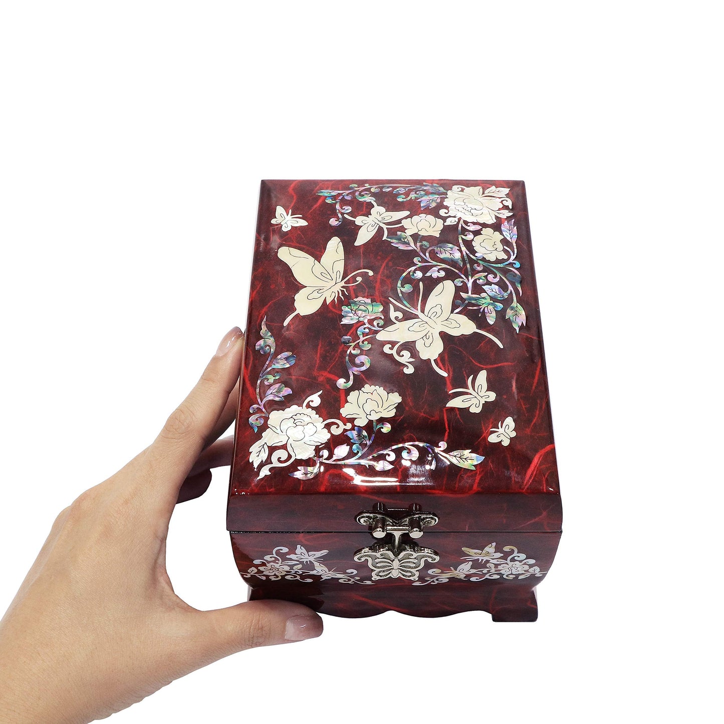 MADDesign Mother of Pearl Lacquered Jewelry Music Box