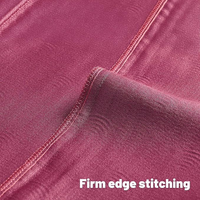 FUTEI Hot Pink Chenille Decorative Throw Pillow Covers 12x20 Inch Set of 2,Soft Cozy Striped Geometric Patterns Lumbar Pillow Cases,Modern Home Decor for Couch Bed Living Room