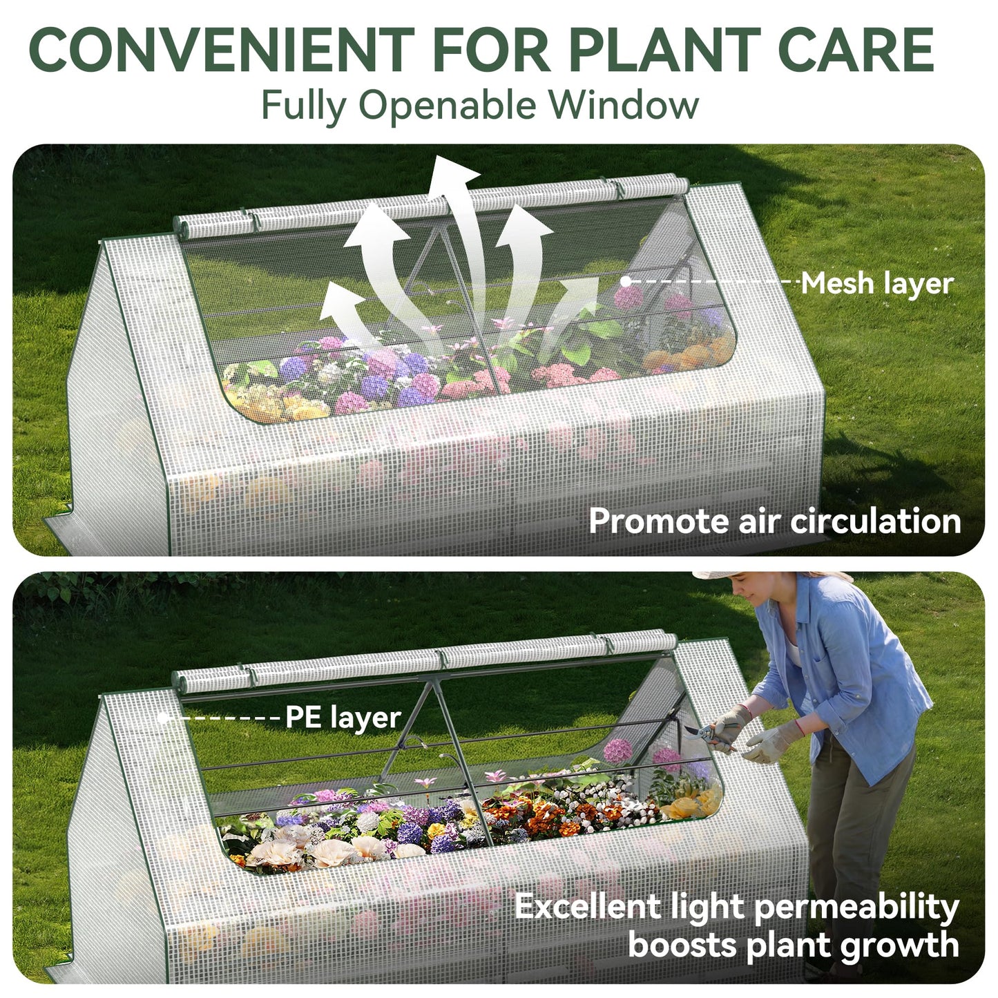 Lineware Raised Garden Bed with Self-Watering System, 6x3x1 ft Elevated Planter Boxes Outdoor with PE Cover, Galvanized Raised Beds for Gardening,Vegetables,Flowers, Backyard, Patio