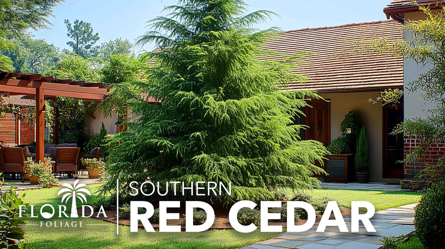 Southern Red Cedar Tree | 20 Live Plants | Juniperus virginiana Silicicola | Fast Growing Evergreen Hardy Trees
