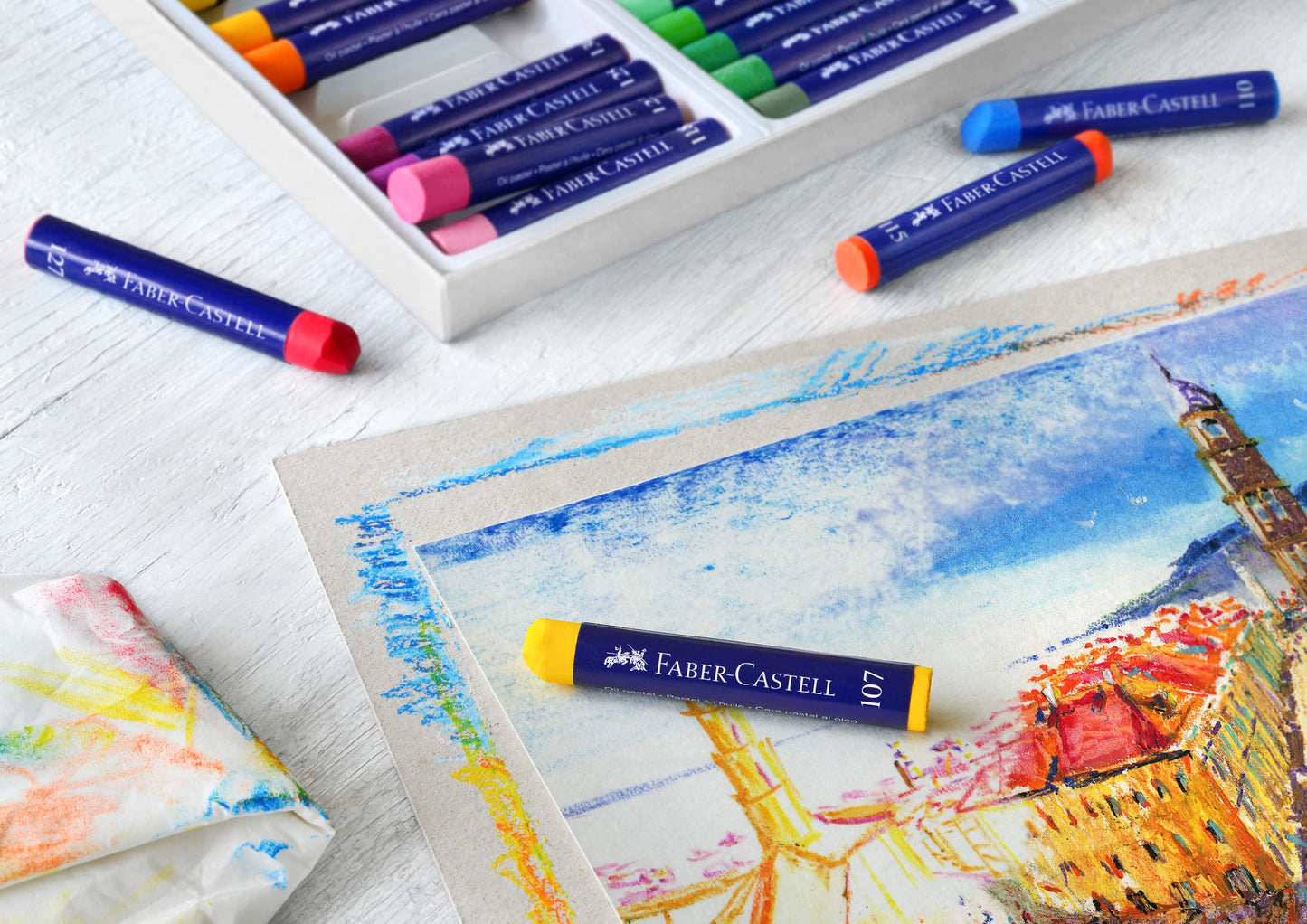 Faber-Castel FC127024 Creative Studio Oil Pastel Crayons (24 Pack), Assorted