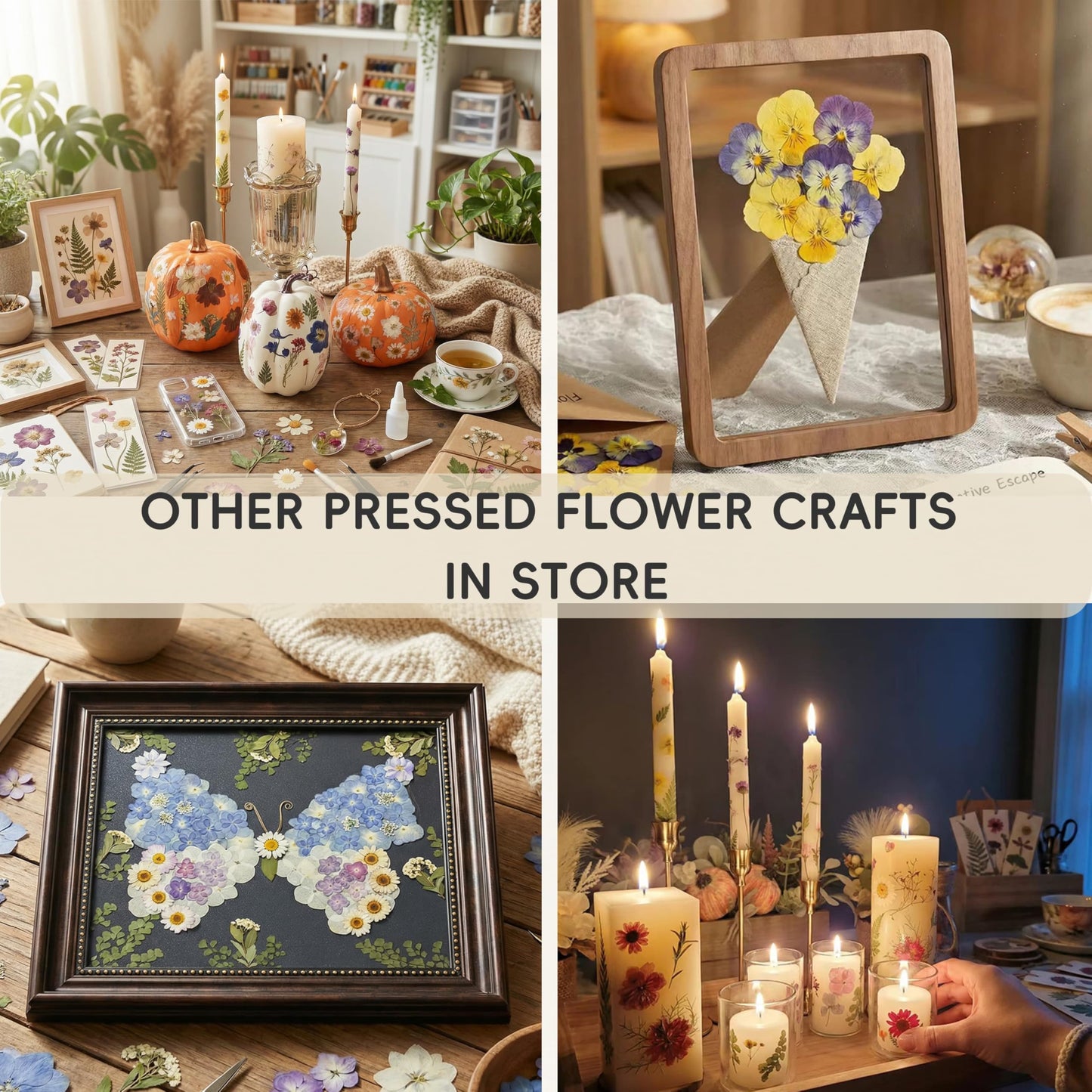 LUXEEASE 80 Pcs Dried Flowers for Crafts, Real Natural Dried Pressed Flowers in Vibrant Colors for Resin, DIY Art, Jewelry, Candle & Soap Making – Tweezers Included