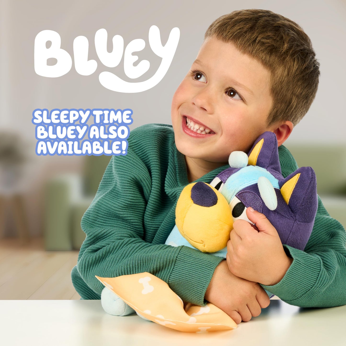 Bluey Sleepy Time Bingo Talking Plush, Soothing Baby Toy for Sleep, 7 Show Phrases & Theme Song, Cuddle Buddy