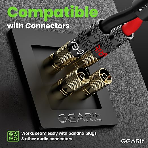GEARit Outdoor Speaker Wire CL3 Rated, 14 Gauge Speaker Wire, Speaker Cable 20 ft for Outdoor Speakers, Patio, Garden, Backyard Audio, Direct Burial in Ground/in Wall, OFC (Brown, 2-Conductors)