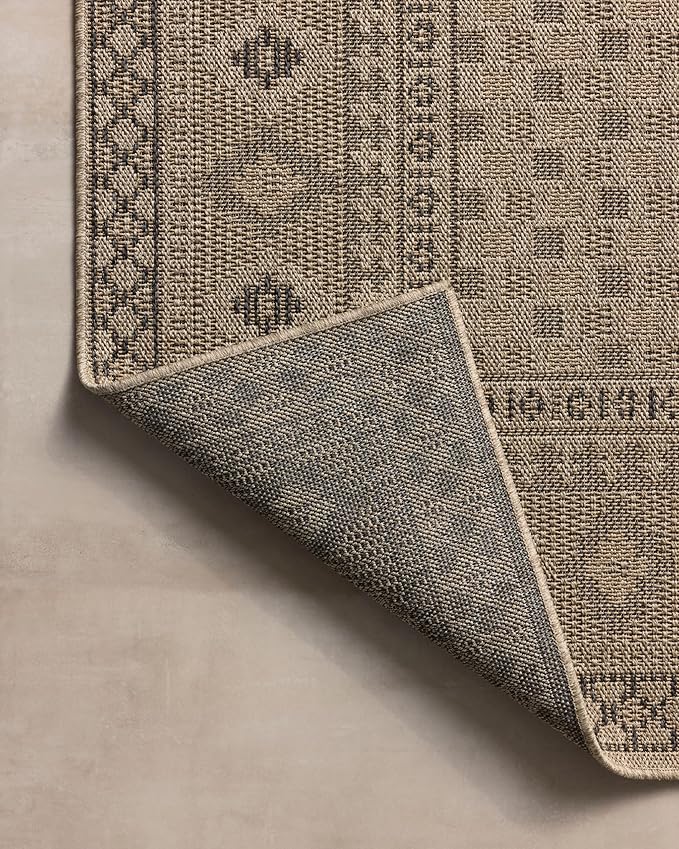 Loloi Chris Loves Julia Providence Collection PRC-07 Dove/Charcoal 6'-3" x 9'-2", .12" Pile Height, Indoor/Outdoor Area Rug