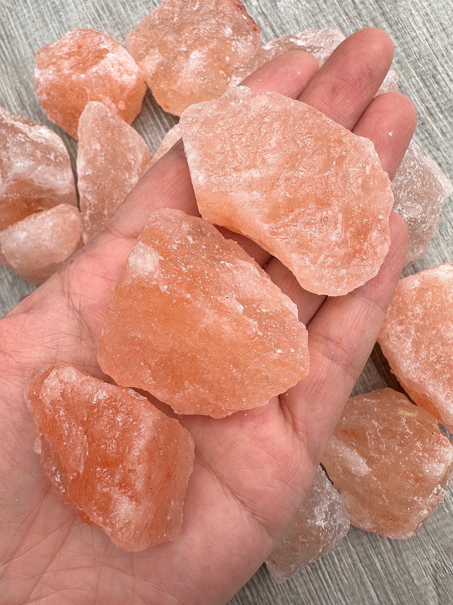 1 Pound Natural Himalayan Salt Chunks, Large Himalayan Salt Rough Crystals, Chunky Crystals, Pink Sea Salt, Crystal Rocks