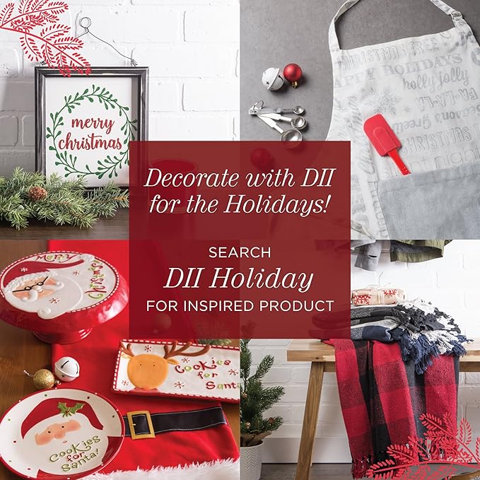 DII Jute Burlap Collection Kitchen Tabletop, Table Runner, 15x74, Solid Tango Red