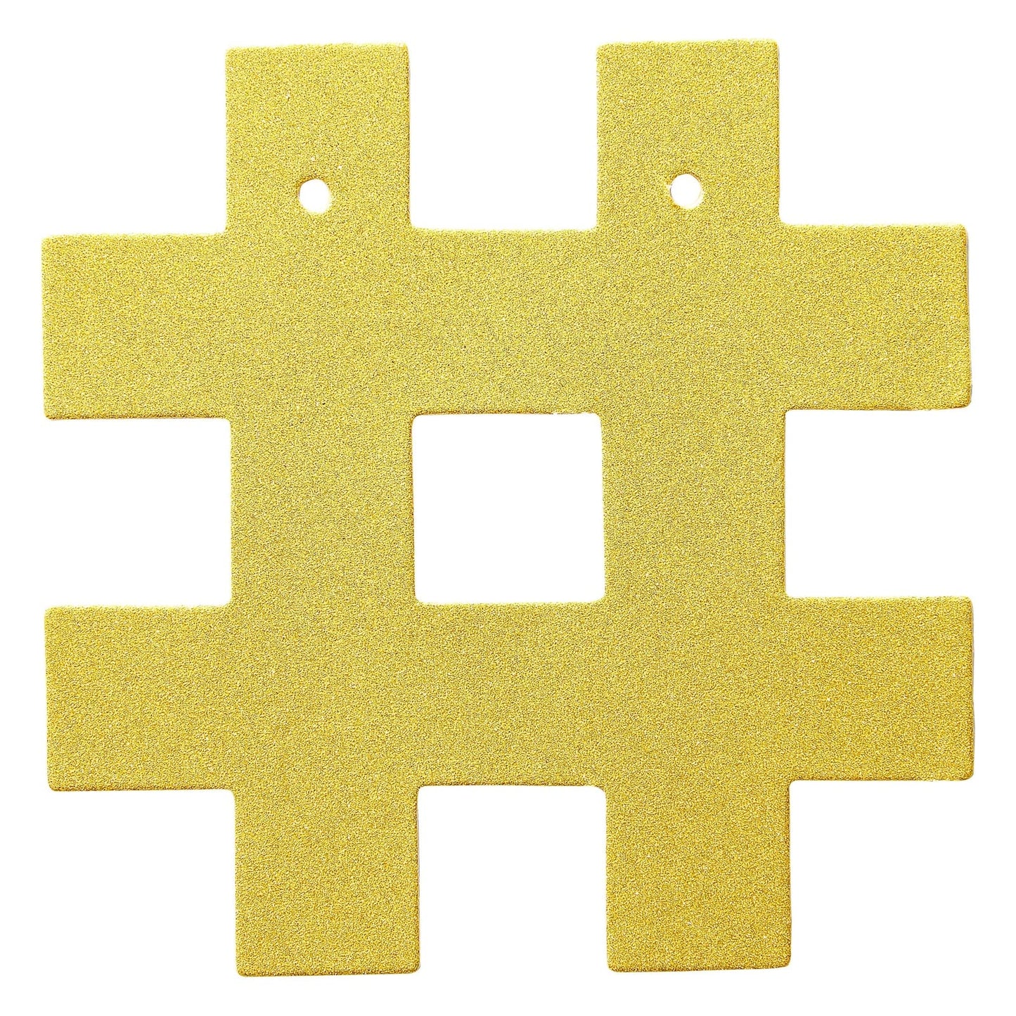 Make Your Own Banner Kit - 130-Piece, Gold Glitter, 5-Inch Characters - DIY Banner Kit with Glitter String Letters for Birthday & Wedding Party Decor