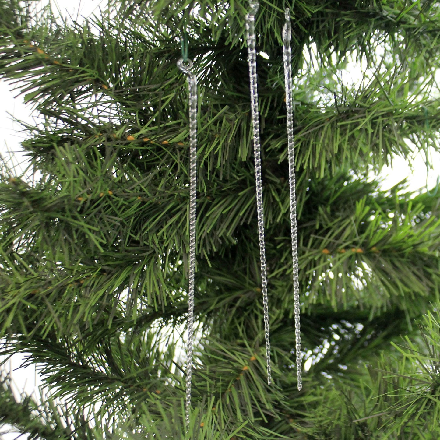 Old World Christmas Crystal Icicles Glass Blown Ornament for Christmas Tree, Handcrafted Holiday Decoration