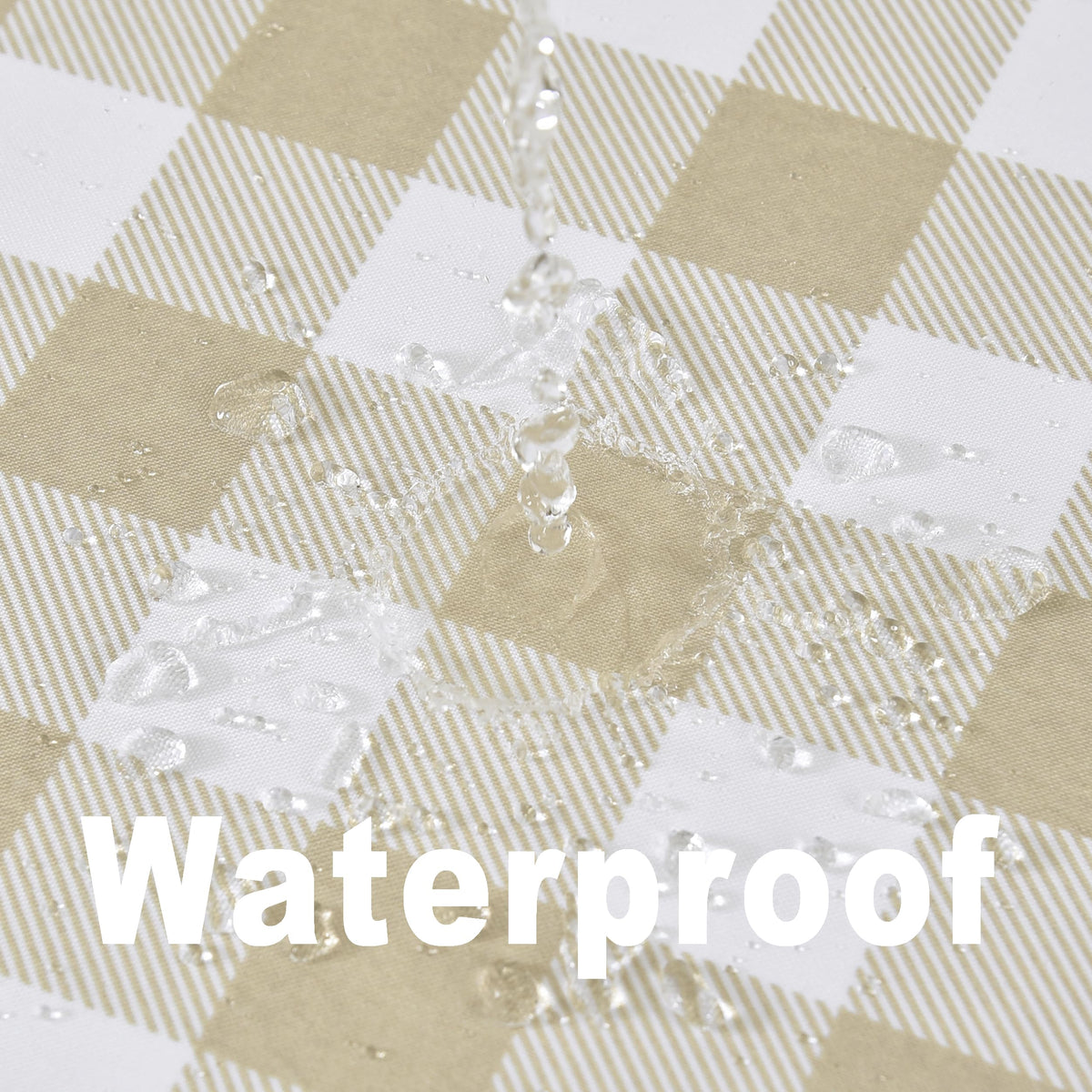 Classic Gingham Plaid Tablecloth Fabric