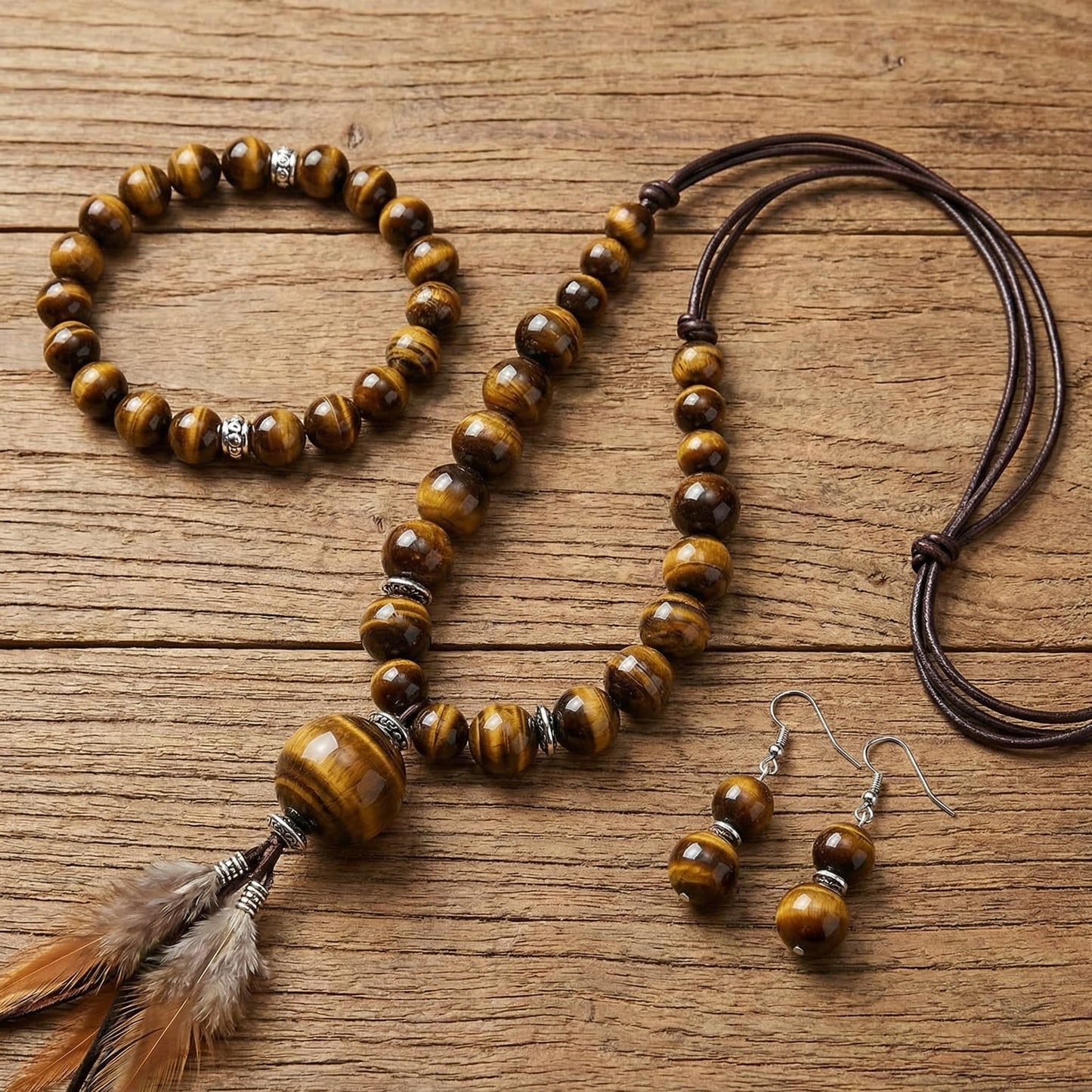 Yochus Natural Tiger Eye Beads, 60Pcs 6MM Onyx Agate Color Enhance Round Loose Beads Bulk, DIY Charm Smooth Gemstone Beads for Jewelry Making(4mm 8mm 10mm 12mm Beads)
