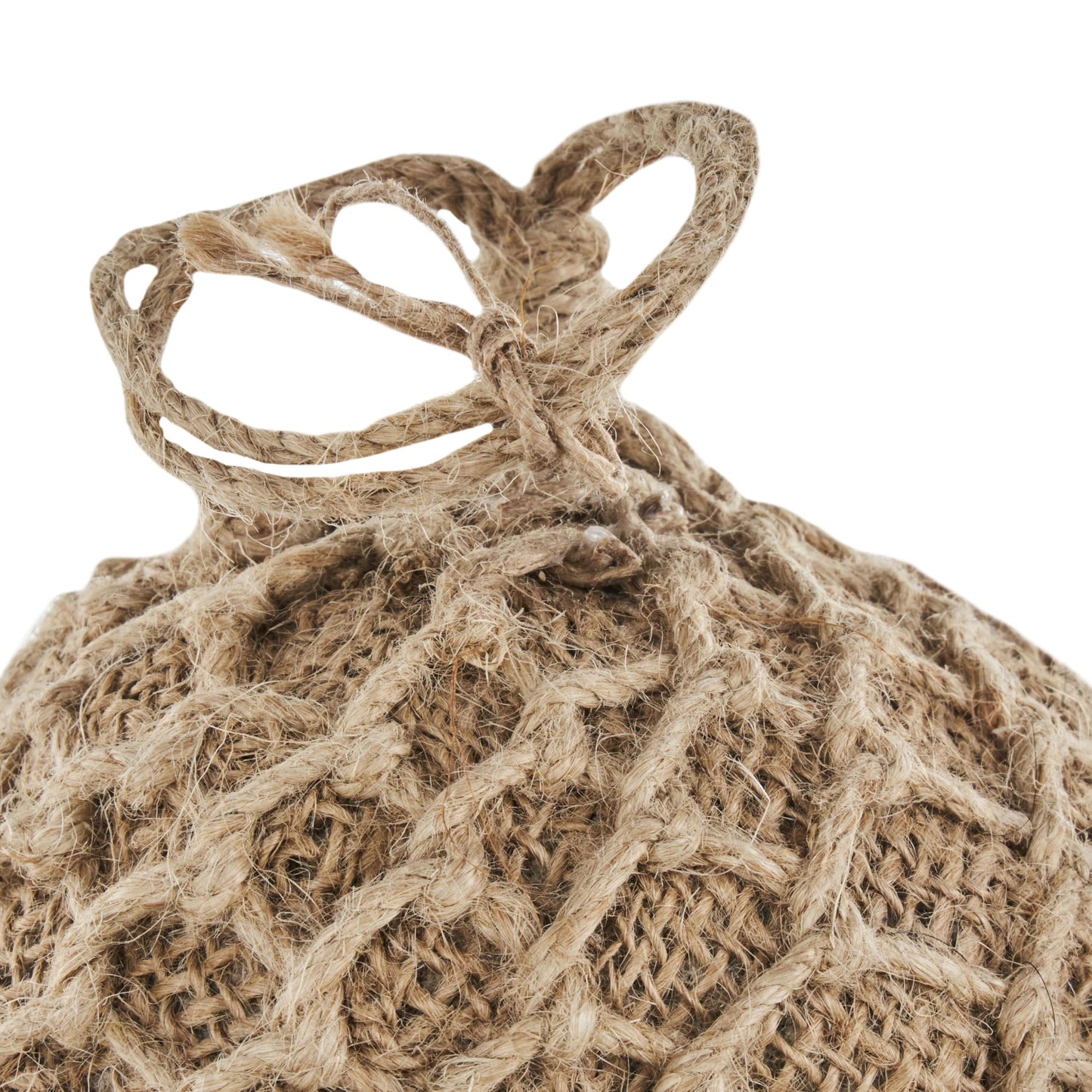 Deco 79 Cement Stone Knot Handmade Decorative Sculpture Woven Layered Orb Home Decor Statues with Handles, Set of 2 Accent Figurines 5"W, 6"H, Brown