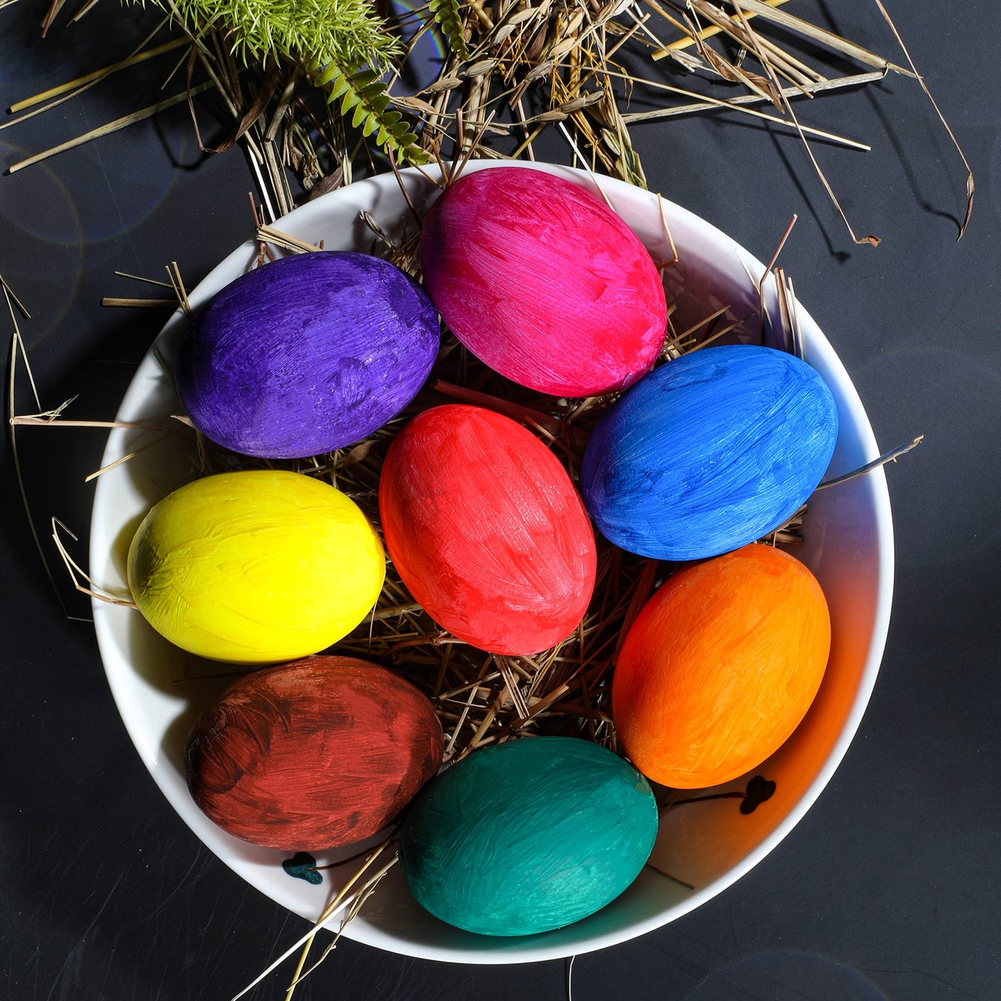 JOYIN 36 Pcs Easter White Wooden Egg, Fake Eggs Plain Decorating for DIY Paint Your Own Egg Decor, Easter Craft, Basket Stuffers, School Activities Supplies