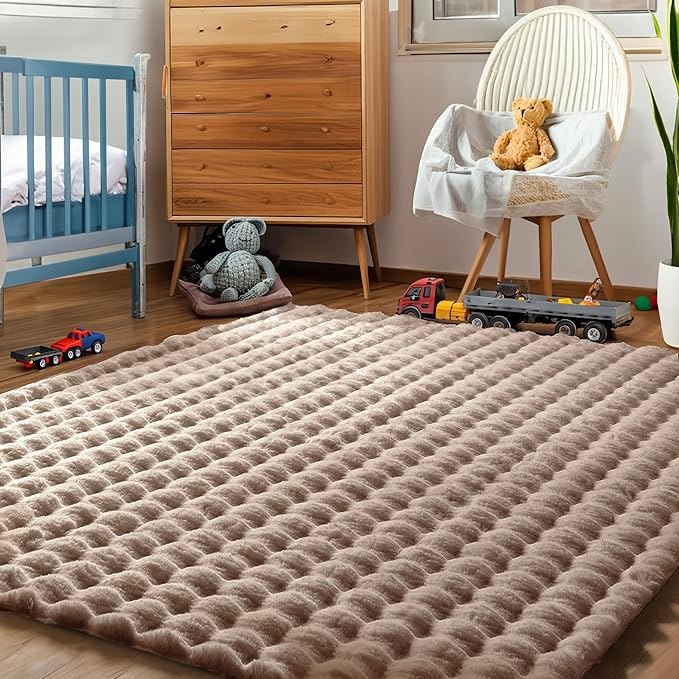 nuLOOM 2' x 8' Cozy Plush SuperiorWash Area Rug, Machine Washable, Non-Slip, Soft Fluffy Shag Carpet for Living Room Bedroom Kids Room Nursery Home Decor, Jeni Taupe