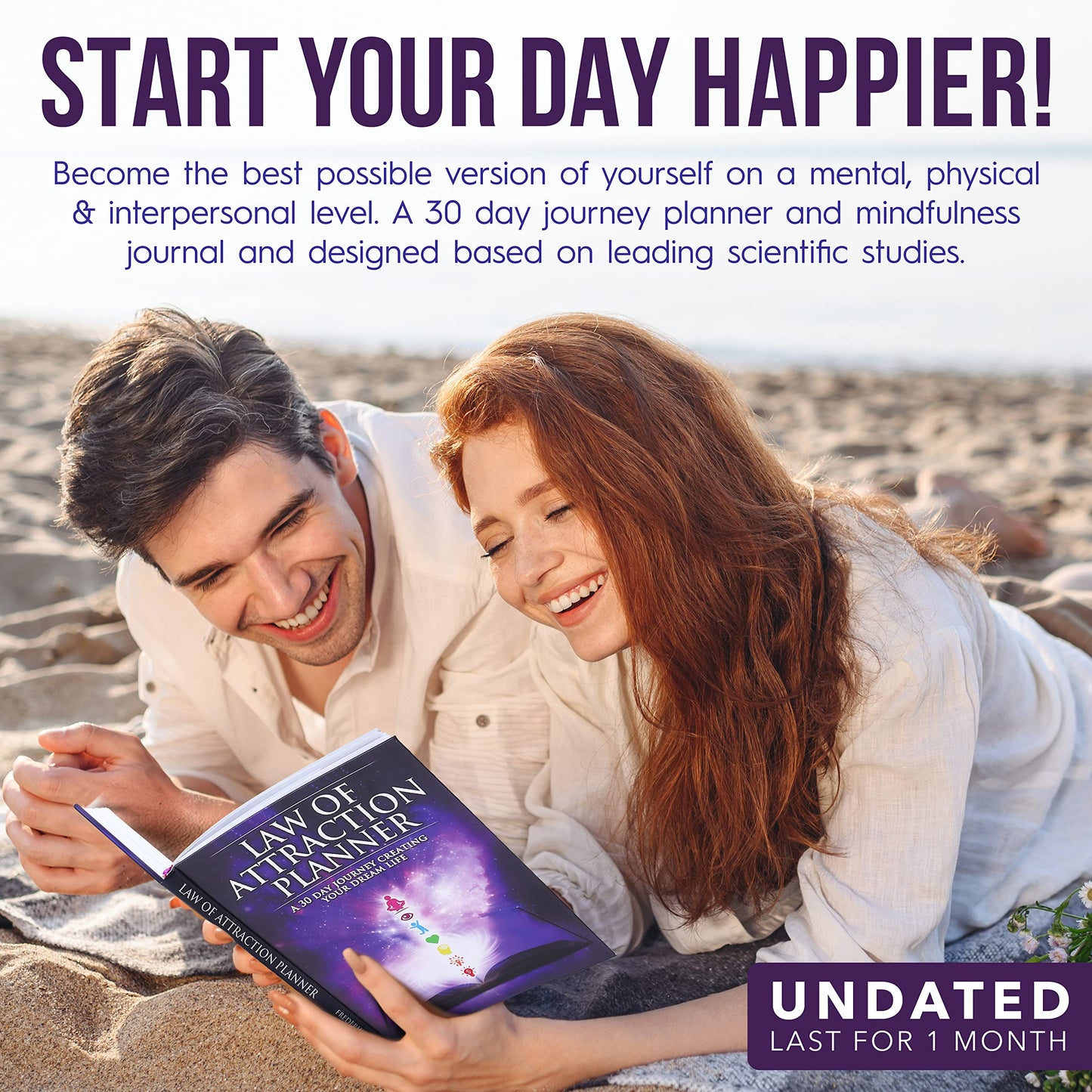 Law of Attraction Planner and Manifestation Journal - A 30 Day Journey Manifesting Your Dream Life, Goal, Positivity, Affirmation & Happiness | Daily Guided & Gratitude Journal, Foldable Vision Board