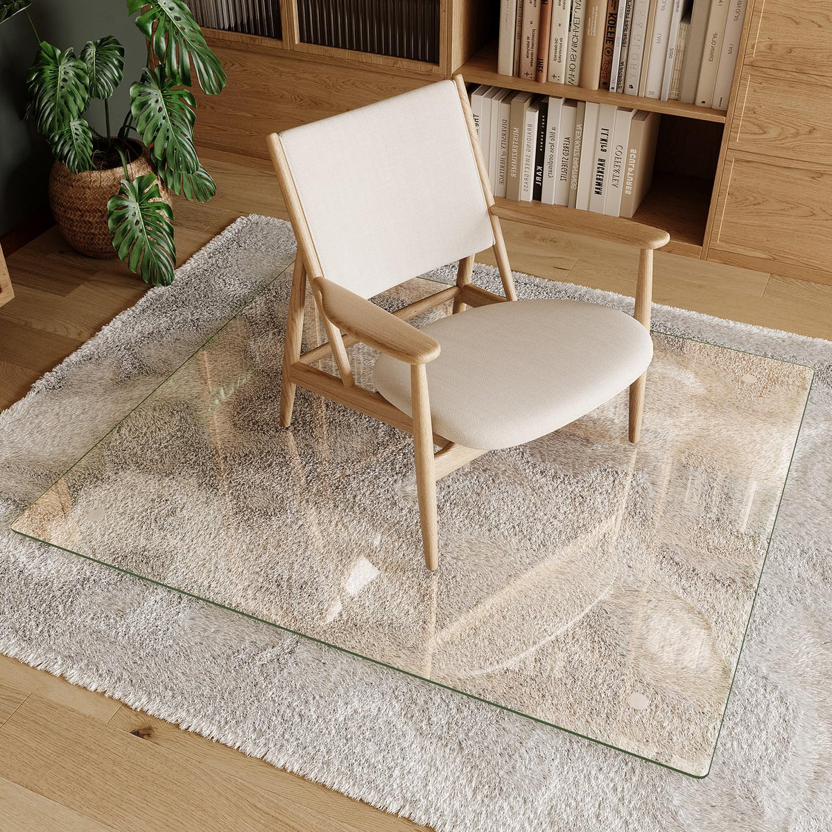 Tempered Glass Chair Mat 42"x48"