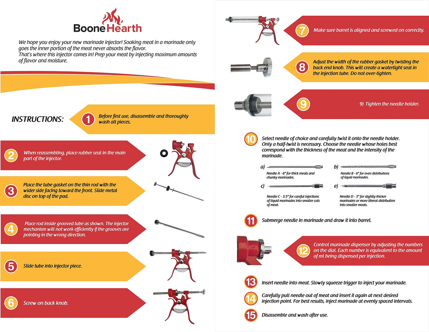 Boone Hearth Automatic BBQ Marinade Injector