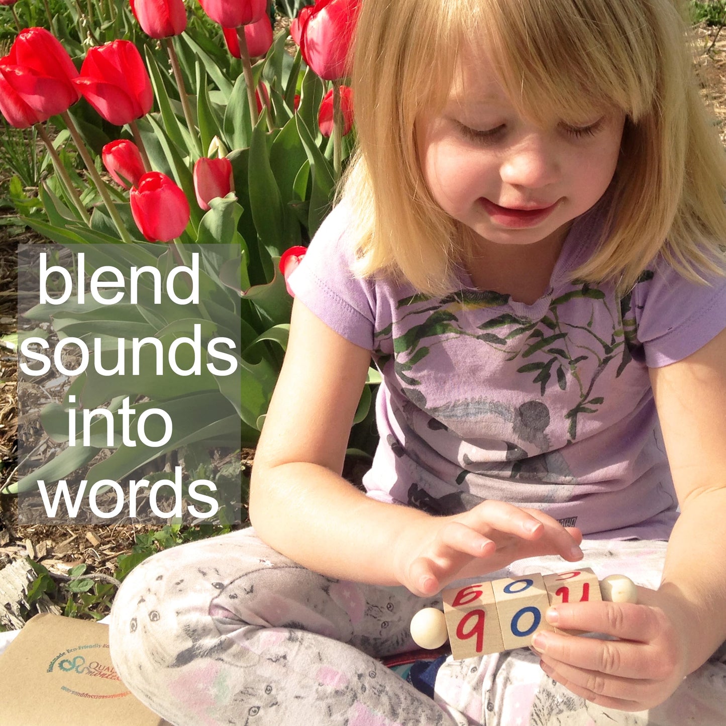 Quality Montessori Phonetic Reading Blocks for The Beginning Reader | Tangible Preschool Learning Material | Phonic Word Building Activity Toy
