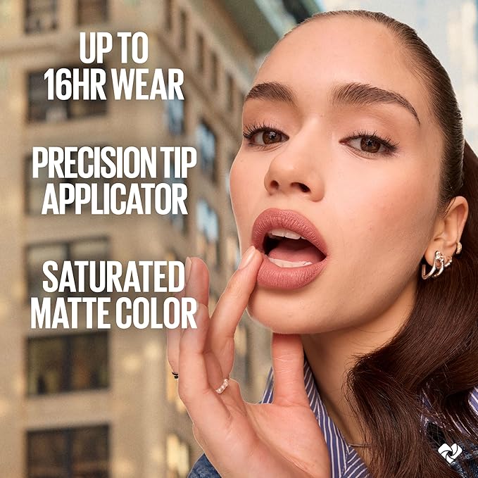 MAYBELLINE Super Stay Matte Ink Liquid Lipstick Makeup, Long Lasting High Impact Color, Up to 16H Wear, Vixen (Intense Blackened Brown)