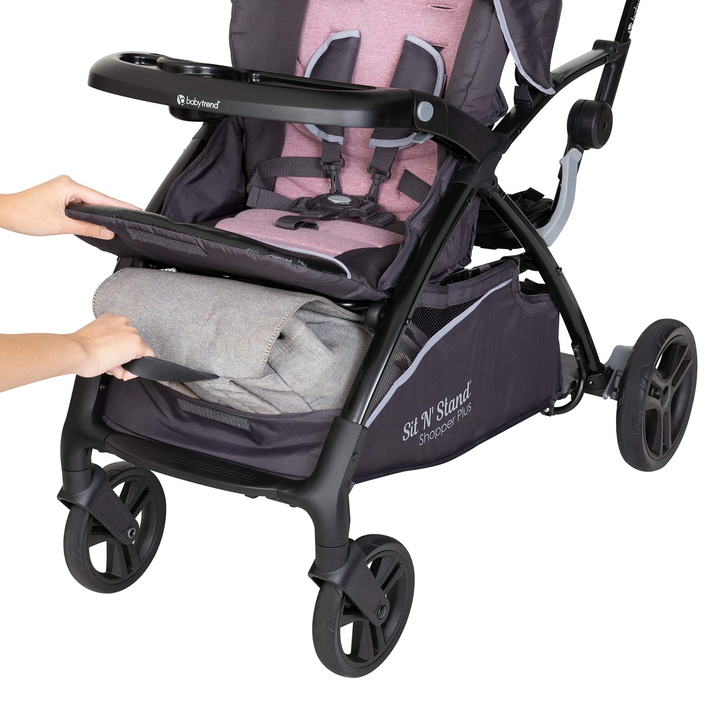 Baby Trend Sit N’ Stand® 5-in-1 Shopper Plus Stroller, Cassis