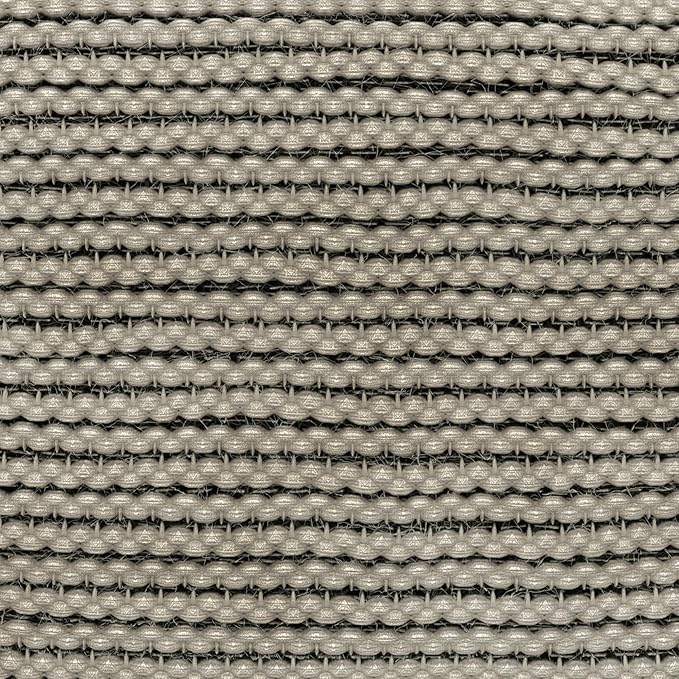 SIMPLIHOME Eastmont Square Pouf - 18 inch Wide Handwoven PET Polyester Ottoman in Cream, Boho Indoor/Outdoor Footstool or Extra Seating for Living Room, Bedroom, or Patio, Assembled