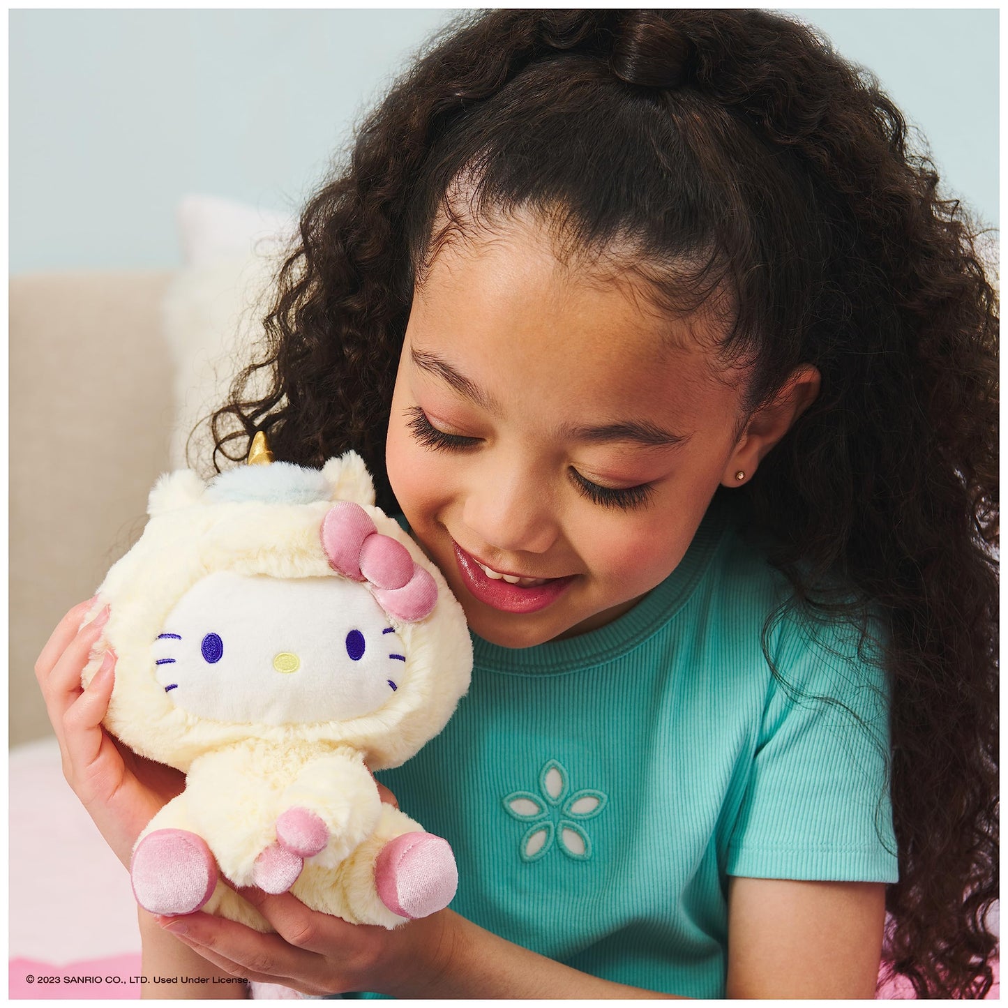 GUND Sanrio Hello Kitty Unicorn Plush Toy, Premium Stuffed Animal for Ages 1 and Up, Yellow, 6”