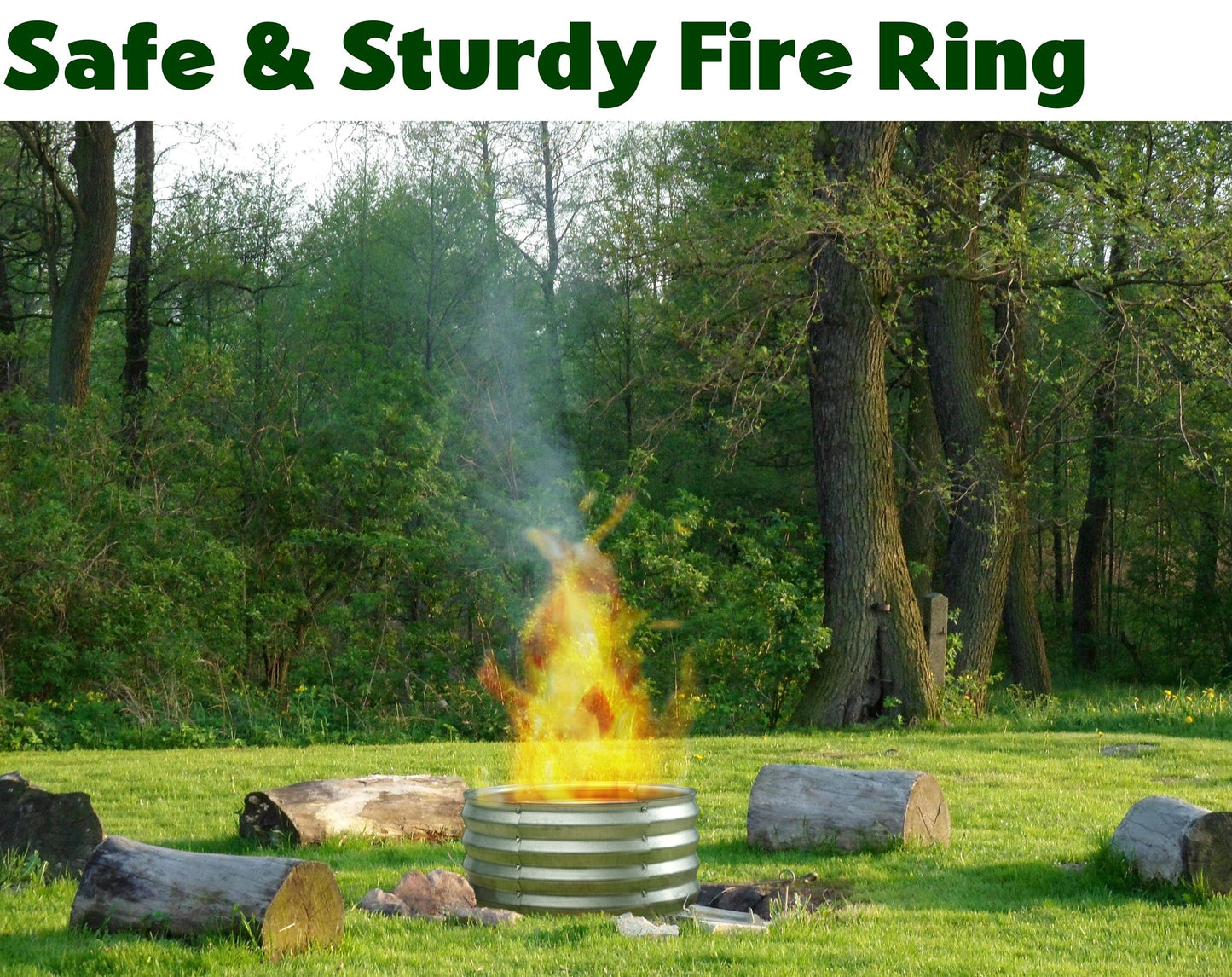 Round Galvanized Raised Garden Bed // 2×2×1 ft Galvanized Raised Garden Beds Outdoor for Gardening, Vegetables, Flowers // Patented Tool-Free Design Round Planter (Silver)