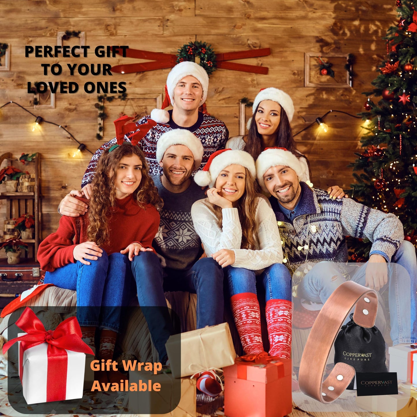 Coppervast Copper Bracelets for Men and Women | Gift for Women and Men | gifts for mom - Magnetic Adjustable Copper Bracelets