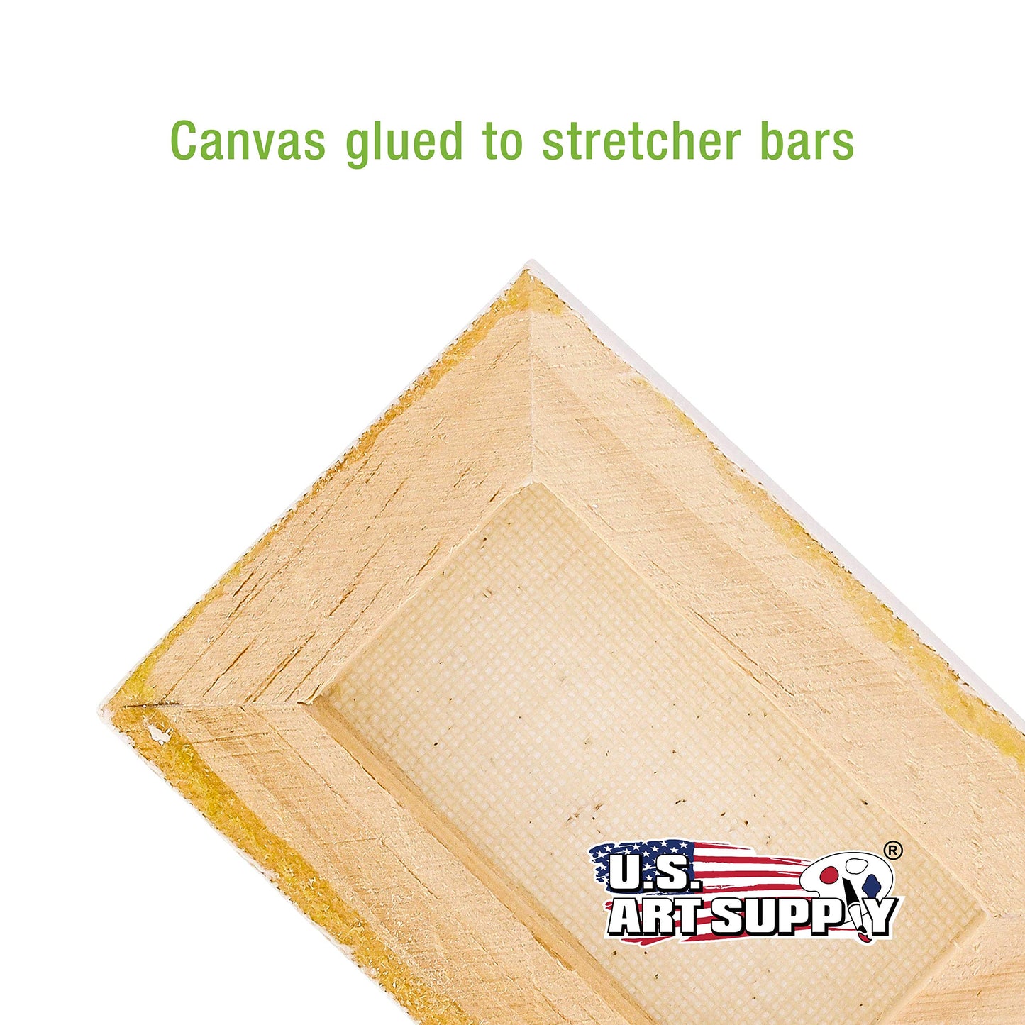 U.S. Art Supply 3x4 Mini Canvases for Painting, 12 Pack Bulk Small Stretched Artist Canvas Professional Primed - Ideal for Arts & Crafts