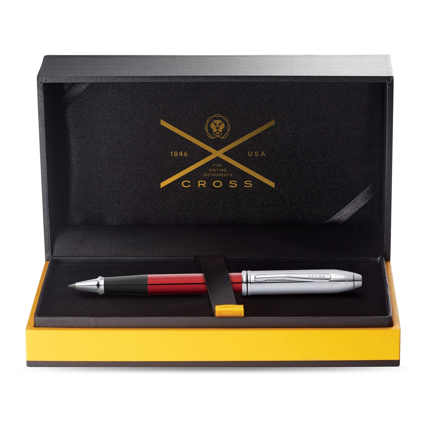 Cross Townsend Limited Edition Rollerball Pen - Red Chrome